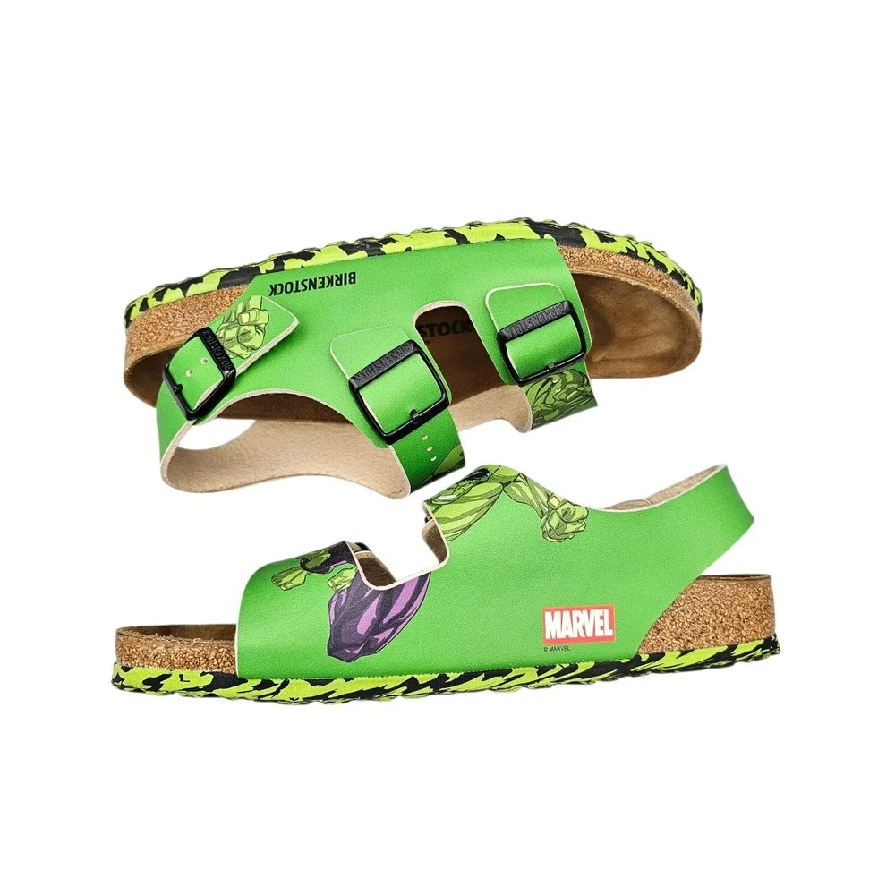 Birkenstock Men's Size 42/ 8 US Women's 11 EUC! RARE! Marvel Hulk Milano Sandals